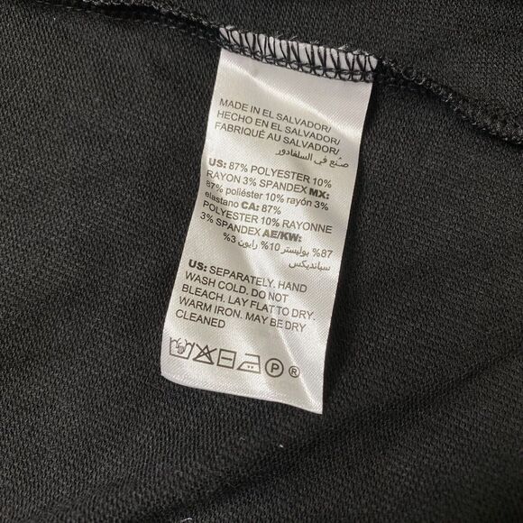 CHICOS Black Fine Knit Draped Long Sleeve Sweater Size Large (2) Layered - Picture 8 of 11